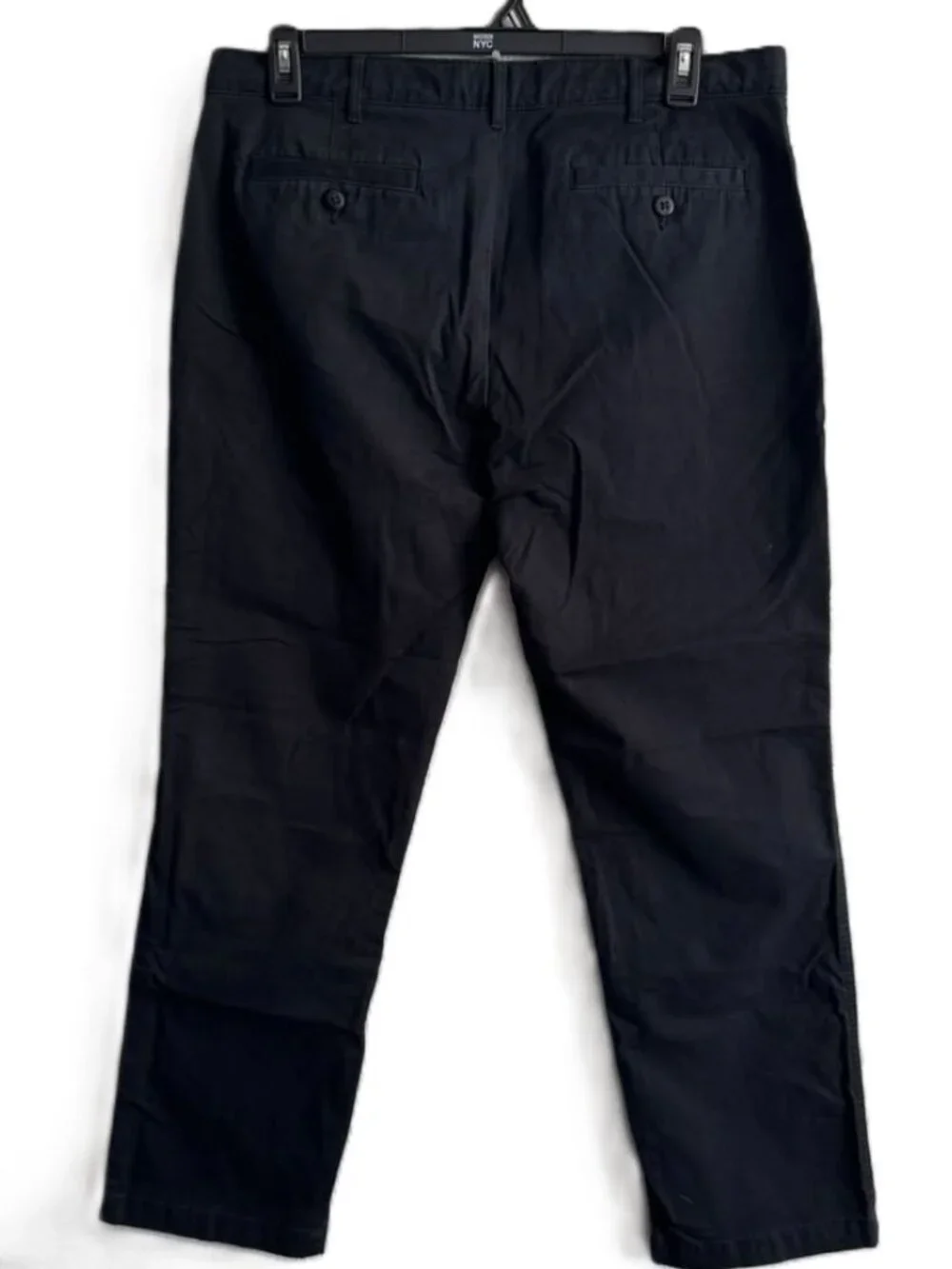 Cremieux Comfort Stretch Pants 36x30 Men's Black Tapered Leg Madison Fit Chino